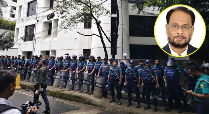 জিএম কাদেরের বাসার নিরাপত্তায় বিপুল পুলিশ মোতায়েন